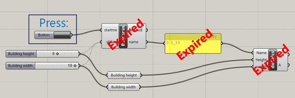 Expiration wave in Grasshopper with Batchrun component