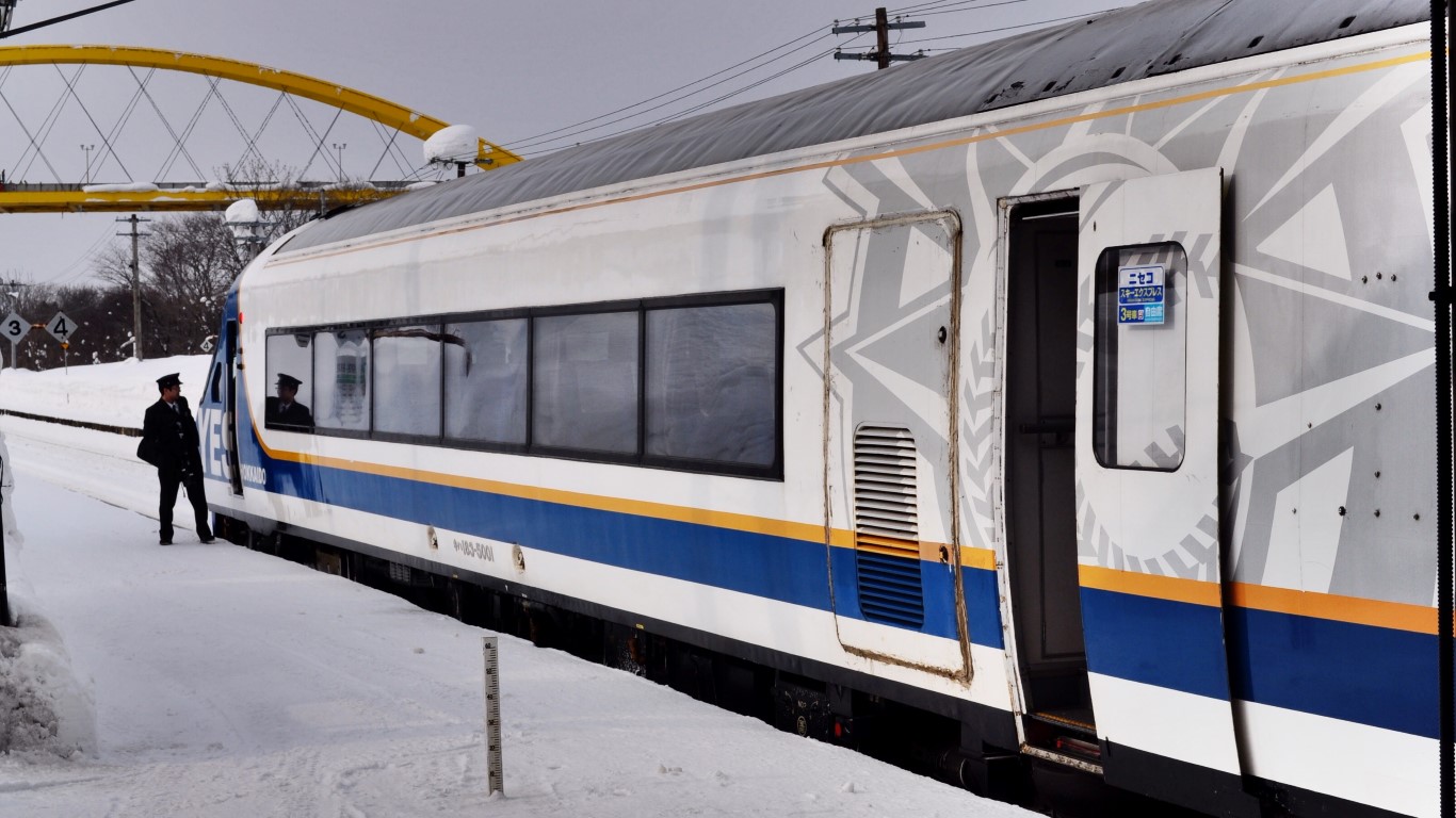 Niseko Ski Express train, Hokkaido Japan