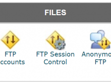 Cpanel file manager menu