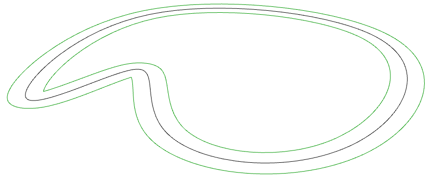 How to offset a curve in Grasshopper using the C# component